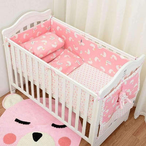 Planet Gates 3pcs/set Cotton Bedding Set, Fashion Cactus/Flamingo/Fox Pattered Cotton Crib Sets(Duvet Cover+ Pillowcase+Flatsheet)