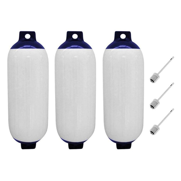 Planet Gates 3pcs/set Inflatable Marine Fender Reinforced Eyes 110 x 400mm Boat Buffer Barrier