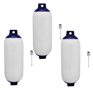 Planet Gates 3pcs/set Inflatable Marine Fender Reinforced Eyes 110 x 400mm Boat Buffer Barrier