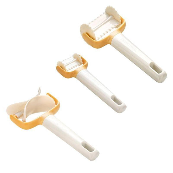 3Pcs/Set Rolling Biscuit Ravioli Cutter Kitchen Tools Rolling Crimped Circle Cutter Rolling Square Cutter