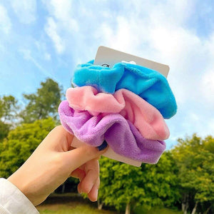 3Pcs/set Women Vintage Hair Scrunchies Velvet Scrunchie Set Elastic Hair Bands Girls Headband Ponytail Hair Rope Hair Accessorie