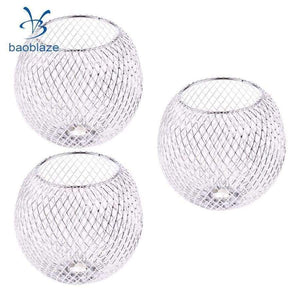 Planet Gates 3Pcs Table Lamp Shade Metal Iron Standard Lamp Shade Small Lamp Shade Chrome