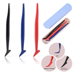 Planet Gates 3pcs Universal Car Vinyl Wrap Tuck Tools Gasket Micro Squeegee for Window Tint Application
