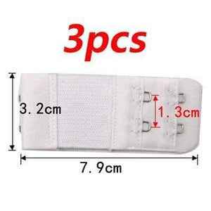 3PCS Bra Extenders Strap Buckle Extension 2 Rows 2 Hooks Clasp Straps Women Bra Strap Extender Sewing Tool Intimates Accessories