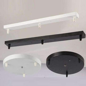 Planet Gates 3R 25CM  Black Three Lamps Chandeliers Base High-grade Lighting Accessories black white Round Rectangular Ceiling base rose canopy Plate