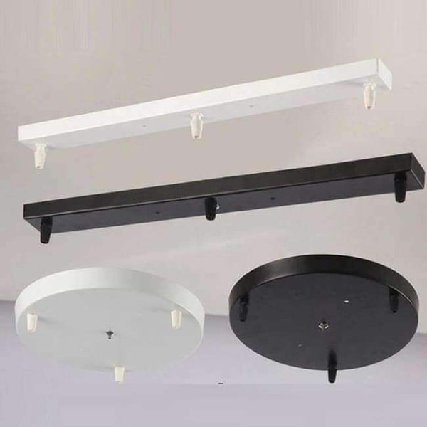 Planet Gates 3R 25CM  Black Three Lamps Chandeliers Base High-grade Lighting Accessories black white Round Rectangular Ceiling base rose canopy Plate