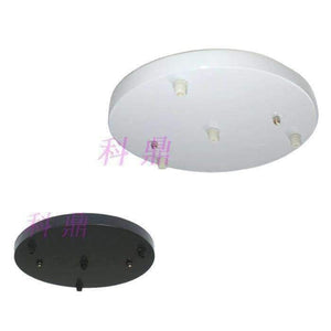 Planet Gates 3R 25CM  Black Three Lamps Chandeliers Base High-grade Lighting Accessories black white Round Rectangular Ceiling base rose canopy Plate