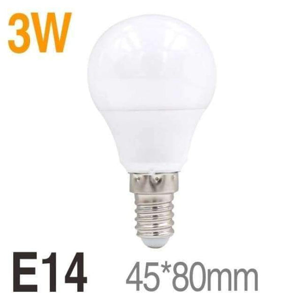 Planet Gates 3W E14 / Studená bílá [MingBen]LED žárovky E27 E14 220V žárovka Smart IC Reálný výkon 3W 5W 7W 9W 12W 15W 18W Vysoký jas Lampada LED Bombilla