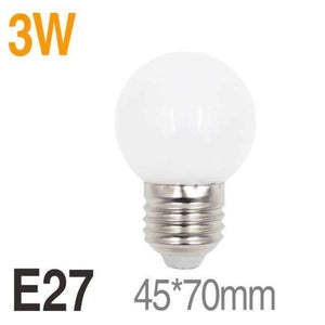 Planet Gates 3W E27 / Studená bílá [MingBen]LED žárovky E27 E14 220V žárovka Smart IC Reálný výkon 3W 5W 7W 9W 12W 15W 18W Vysoký jas Lampada LED Bombilla