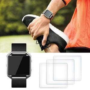Planet Gates 3x Premium Real Tempered Glass Film Screen Protector For Fitbit Ionic Watch