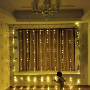 Planet Gates 3x3M 320LED Waterfall Waterproof Meteor Shower Rain LED String Lights For Holiday Light Wedding Xmas Christimas Party Decor