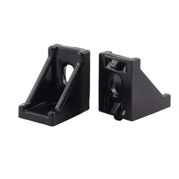 4/10 Sets 2 Hole 2020 Corner Bracket Right Angle 20Series Aluminum Brackets with Screws Nuts for Extrusion Profile with Slot 6mm