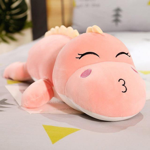 New Big Size Long Lovely Dinosaur Plush Toy Soft Cartoon Animal Dinosaur Stuffed Doll Boyfriend Pillow Kids Girl Birthday Gift