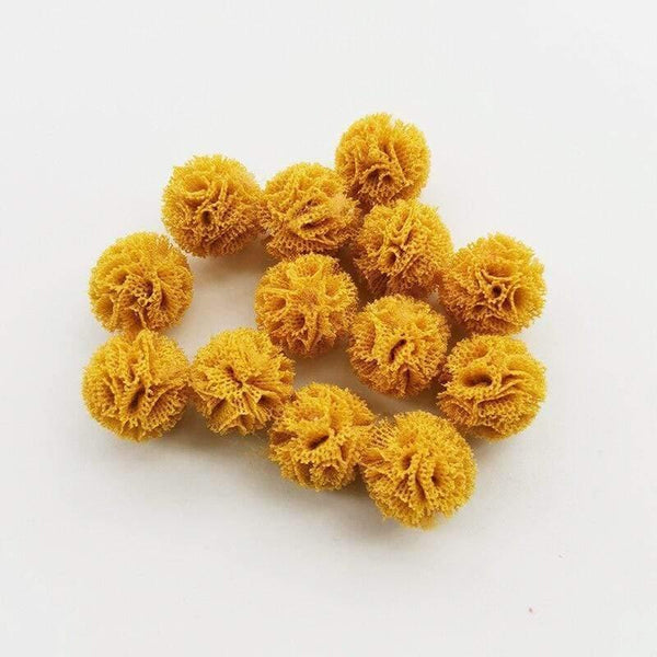 Planet Gates 4 100pcs/lot 15mm 10colors Mesh Flower Ball For Sewing On Scarf Shoes Hats Fur DIY Crafts Hair Clip Accessories