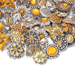 Planet Gates 4 10pcs/lot 18mm Snap Jewelry Mix Many Styles 18mm Metal Snap buttons Gold Rose Gold Buttons Rhinestone Snaps Jewelry