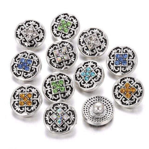 Planet Gates 4 10pcs/lot New Snap Jewelry Tree of Life 12mm Metal Snap Buttons Fit Snap Bracelet Bangles Necklaces