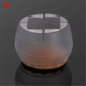 10PCs/set Transparent Non-Slip Silicone Mat Table Desk Chairs Gloves Foot Protection Pad Sleeve Furniture Accessories