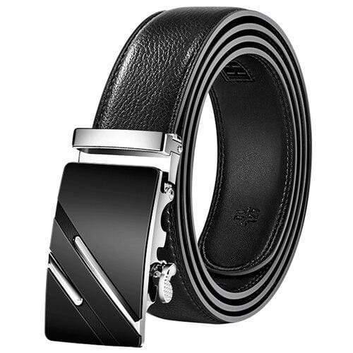Leather Belt Business Trouser Strap Pant Ceinture  Cow Skin Automatic Buckle Cowhide Men Belts