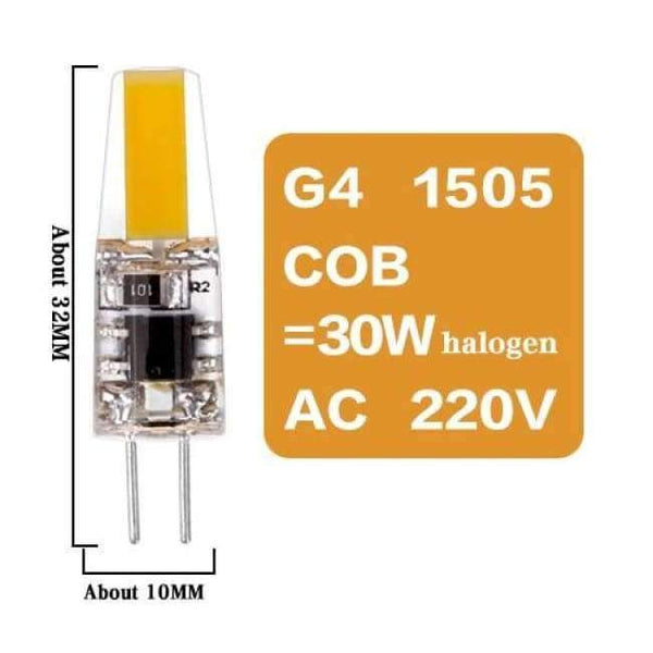 Planet Gates 4 1505 COB 3W 220V / Yes / Warm White Led G4 G9 E14 Lamp Bulb Dimming Lighting AC DC 12V 220V 3W 6W 9W COB SMD Replace Halogen Lights Spotlight Bombillas Chandelier