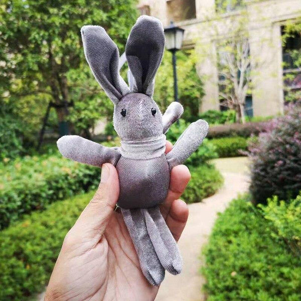 18-20CM Teddy Bear Stuffed Plush Toys Cute Dress Rabbit Pendant Dolls Gifts Birthday Wedding Party Decor