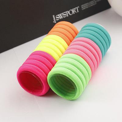 24 pcs/lot Mix Color Elastic Hair Rubber Band Accessories For Women Girls Children Baby The ponytail holder Elastic Hair Bands