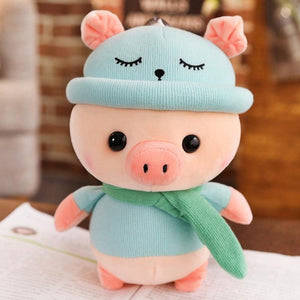 1pc 25/35/50cm Lovely Colorful Pig with Clothes Stuffed Cute Animal Pig Plush Toys for Children Kids Appease Doll Birthday Gift