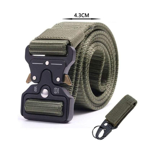 Army Tactical Belt Men's Military Nylon Belt Metal Button Army Style Jeans Belts Wide Outdoor Hunting Waist Strap Homme Ceinture