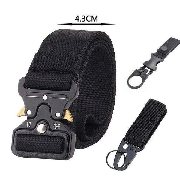 Army Tactical Belt Men's Military Nylon Belt Metal Button Army Style Jeans Belts Wide Outdoor Hunting Waist Strap Homme Ceinture