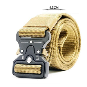 Army Tactical Belt Men's Military Nylon Belt Metal Button Army Style Jeans Belts Wide Outdoor Hunting Waist Strap Homme Ceinture