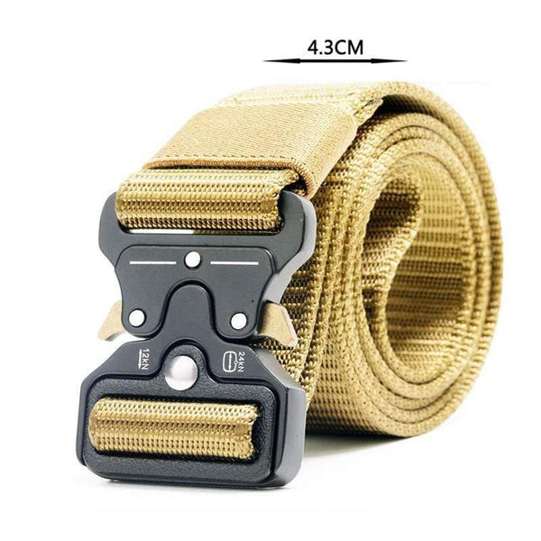 Army Tactical Belt Men's Military Nylon Belt Metal Button Army Style Jeans Belts Wide Outdoor Hunting Waist Strap Homme Ceinture