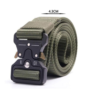 Army Tactical Belt Men's Military Nylon Belt Metal Button Army Style Jeans Belts Wide Outdoor Hunting Waist Strap Homme Ceinture
