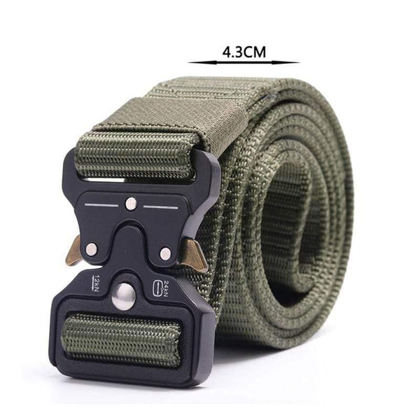 Army Tactical Belt Men's Military Nylon Belt Metal Button Army Style Jeans Belts Wide Outdoor Hunting Waist Strap Homme Ceinture