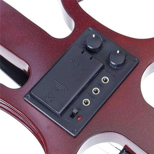 Planet Gates 4/4 Electric Acoustic Violin Basswood Fiddle with Violin Case Cover Bow Rosin for Musical Stringed Instrument Lovers Beginners