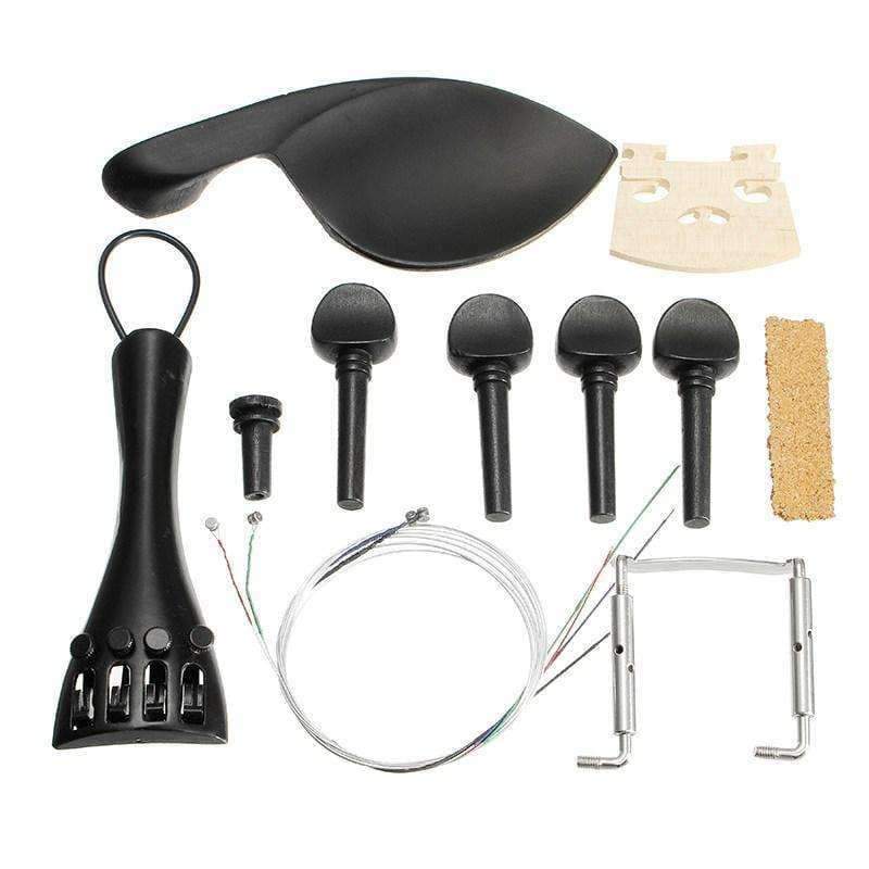 Planet Gates 4/4 Size DIY Natural Solid Wood Violin Fiddle Kit with Spruce Top Maple Back Fiddle For Violin Musical Instruments Lover