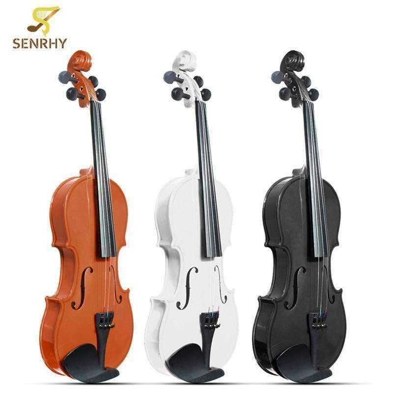 Planet Gates 4/4 Violin Natural Acoustic Basswood Face Board Violin Aluminium Alloy Tailpiece Musical Instruments with Case Rosin Foam Box