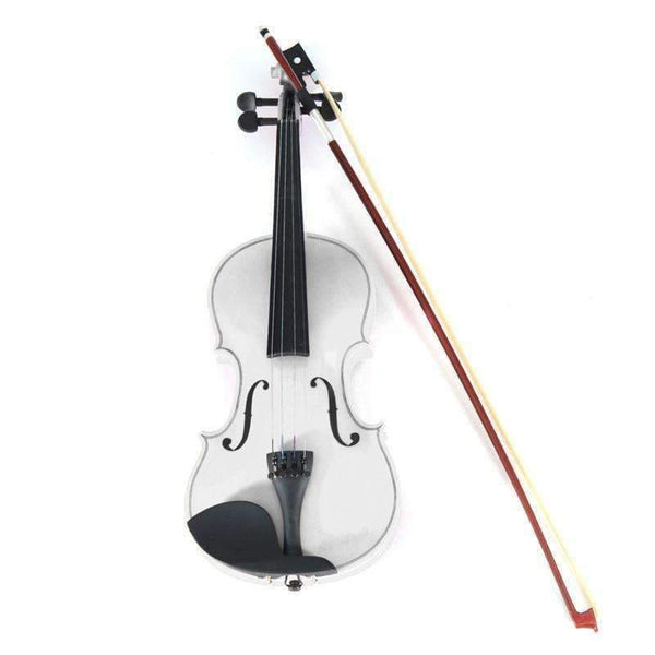 Planet Gates 4/4 Violin Natural Acoustic Basswood Face Board Violin Aluminium Alloy Tailpiece Musical Instruments with Case Rosin Foam Box