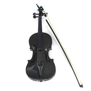 Planet Gates 4/4 Violin Natural Acoustic Basswood Face Board Violin Aluminium Alloy Tailpiece Musical Instruments with Case Rosin Foam Box