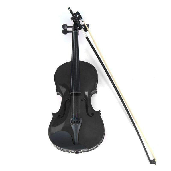 Planet Gates 4/4 Violin Natural Acoustic Basswood Face Board Violin Aluminium Alloy Tailpiece Musical Instruments with Case Rosin Foam Box