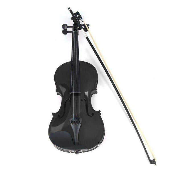 Planet Gates 4/4 Violin Natural Acoustic Basswood Face Board Violin Aluminium Alloy Tailpiece Musical Instruments with Case Rosin Foam Box