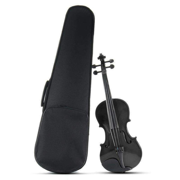 Planet Gates 4/4 Violin Natural Acoustic Basswood Face Board Violin Aluminium Alloy Tailpiece Musical Instruments with Case Rosin Foam Box