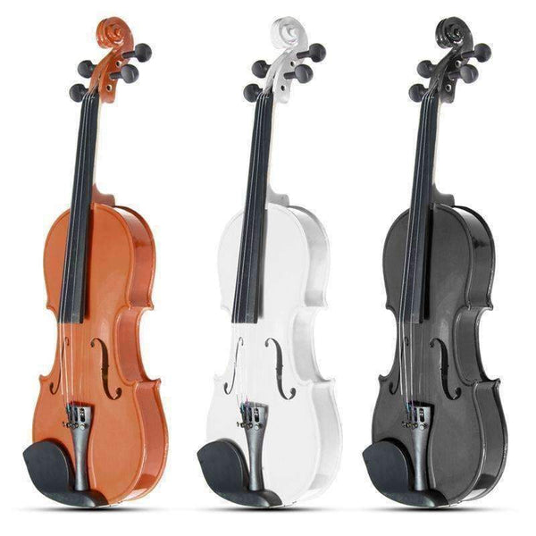 Planet Gates 4/4 Violin Natural Acoustic Basswood Face Board Violin Aluminium Alloy Tailpiece Musical Instruments with Case Rosin Foam Box