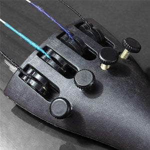 Planet Gates 4/4 Violin Natural Acoustic Basswood Face Board Violin Aluminium Alloy Tailpiece Musical Instruments with Case Rosin Foam Box