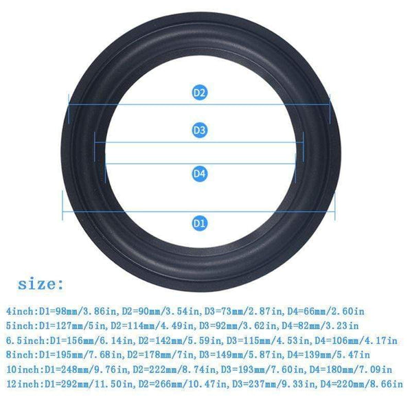 Planet Gates 4/5/6.5/8/10/12 Inch Universal High Elasticity Speaker Surround Repair Foam Woofer Edge Replacement