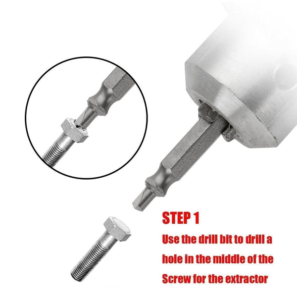 Planet Gates 4/5/6 PCS Damaged Screw Extractor Drill Bit Set Stripped Broken Screw Bolt Remover Extractor Easily Take Out Demolition Tools