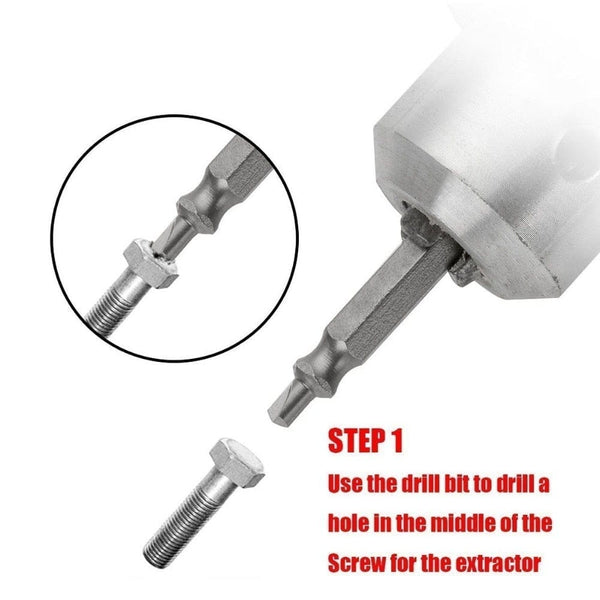 Planet Gates 4/5/6 PCS Damaged Screw Extractor Drill Bit Set Stripped Broken Screw Bolt Remover Extractor Easily Take Out Demolition Tools