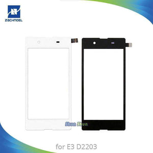 Planet Gates 4.5" E3 Touch Panel for Sony Xperia E3 D2203 D2206 Touch Screen Digitizer Sensor Front Glass Lens Black White Mobile Phone Parts
