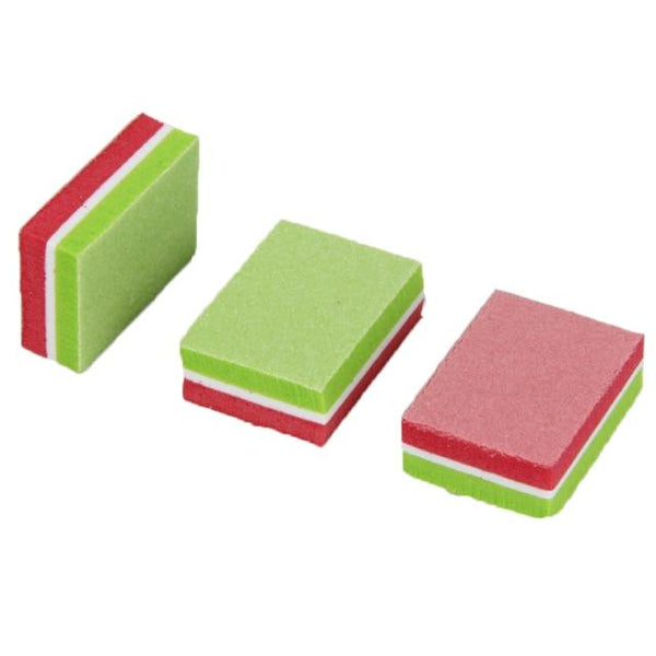 Planet Gates 4 500Pcs/Lot Mini Nail File 100/180 Disposable Nail Buffer Block Wholesale Colorful Small Manicure Tools File Accessories