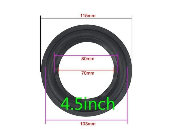 Speaker Rubber Surround Suspension Repair Accessories For 2 Inch 2.5inch 3.5 Inch 4inch 4.5 Inch 5.25 Inch 6.5inch 8"