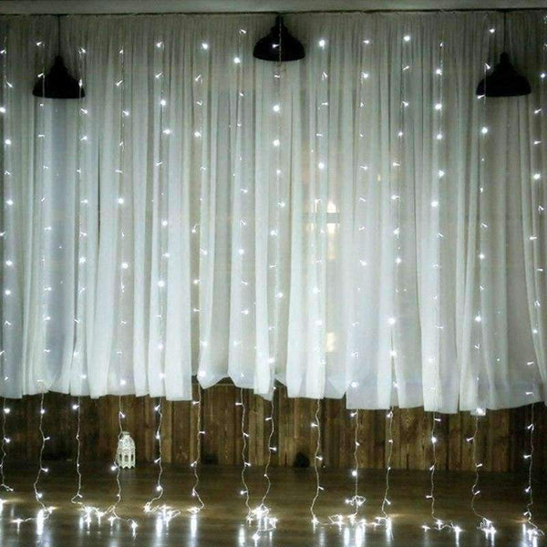 Planet Gates 4.5mX3m 300LEDs / EU Plug 220V / Multicolor Led Curtain String 4.5Mx3M 5Mx0.4-0.6M Garland 300Led 96Led Led String For Christmas Wedding Party Holiday Lights