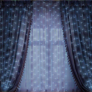 Planet Gates 4.5Mx3M LED Icicle Curtain String Lights Fairy XMAS Light 300 luces Christmas String Light for Party Home Garland Holiday Lights